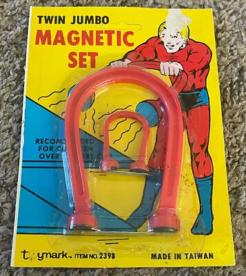 Vintage 1970’s Toymark 2398 Twin Jumbo Magnetic Set NOS • $16