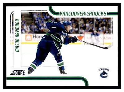 2011 Score  #444 Mason Raymond - Vancouver Canucks • $1.75