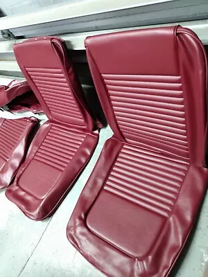 1967 Ford Mustang Coupe Red Interior Restoration Parts Accessories Seat Covers  • $799.99