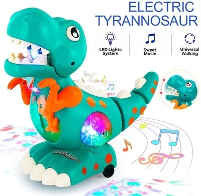 Activity Dinosaur With Light And Sound Baby Musical Toys For 1-5Year Old Toddler • £10.89