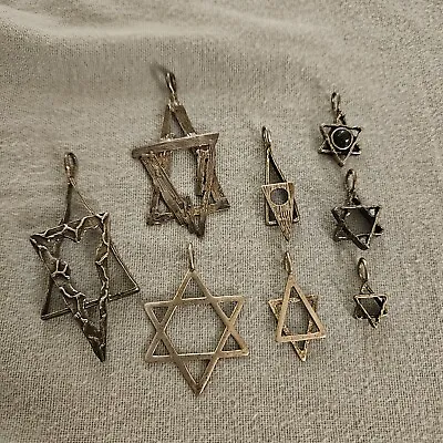 Vintage Sterling Silver Star Of David Pendant • $39.95