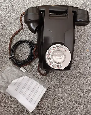 £49.99 • Buy Vintage  GPO Bakelite Wall Phone Model 333F Rams Head