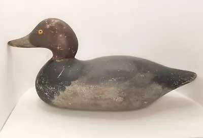 FACTORY MASON  DRAKE Redhead WOODEN DECOY • $750