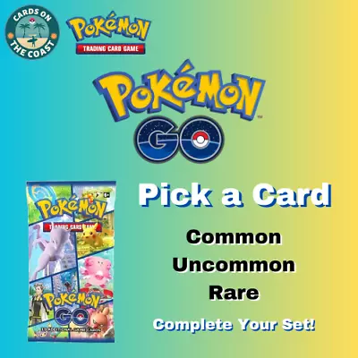 $1 • Buy Cheap Pokemon Go Pokemon Cards Common, Uncommon + Rare 001-078 Complete The Set.