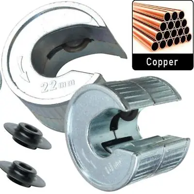 Tube Cutter 15 & 22mm Pipe Slice 2 X Extra Rotary Blades Pipeslice Copper Pipes • £12.99