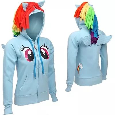 WeLoveFine My Little Pony Juniors Rainbow Dash Hoodie *RARE* • £48.18