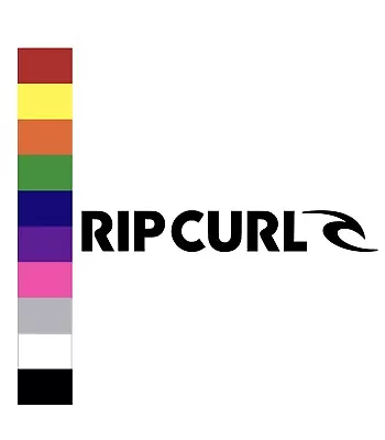 Rip Curl Surf Apparel Wetsuits Logo Vinyl Bumper Sticker Car Decal- Color & Size • $5.99