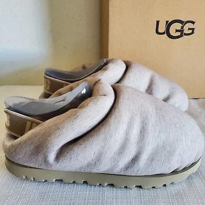 New Womens Size 7 Neutral Ugg Spaceslider Jersey Cozy Comfy Slippers 1151651 • $84.96