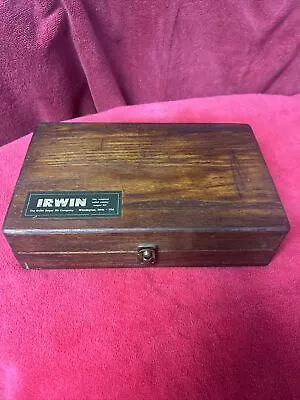 Vintage Irwin 13 Piece Auger Drill Bit Set With Wooden Box Mixed Lot Read • $17