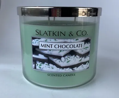 Slatkin & Co Mint Chocolate Scented Candle 4 Oz -dark Cocoa Peppermint NEW!  • $33