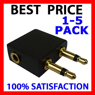 $6.95 • Buy Plane Travel Adapter 3.5mm Headphones Airplane Converter Airline Audio Earphones