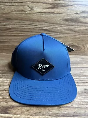 RVCA Adjustable Snapback Straight Brim Cap/Hat Blue Men’s • $20.95