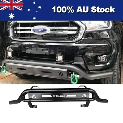 Slim Nudge Bar Black Powder Coated Light Bar Fits Ford Ranger PX123 2012-2022 • $330