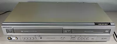 Tested ONLY DVD SIDE WORKS Magnavox MSD804 DVD VCR Combo VHS Player Broke • $39.95