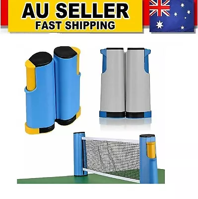 $21.91 • Buy Table Tennis Badminton Ping Pong Net Rack Retractable Compact Sports Portable 