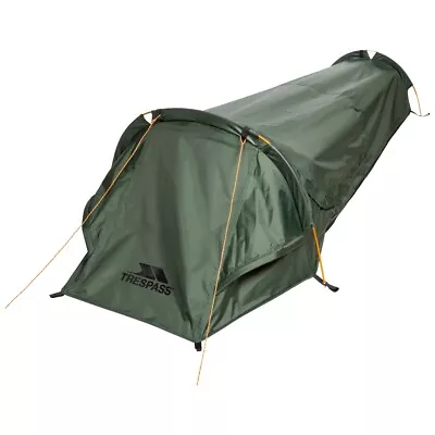 Trespass 1 Man Bivvy Tent Single Layer 1 Door Shelter 225x80x50cm Sentry • £69.99