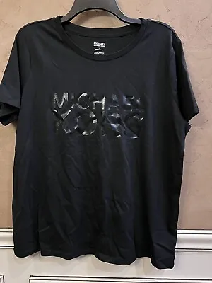 Michael Kors Women’s T-shirt Large Black Logo • $29