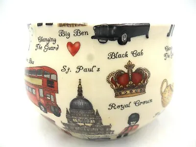 £14.99 • Buy London Scenes Design Open Sugar Bowl By Heron Cross Pottery