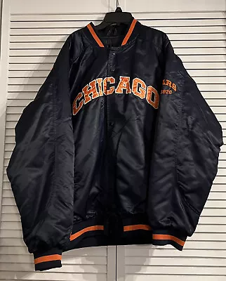 Vintage NFL Chicago Bears Satin Jacket Coat XXL • $24.99