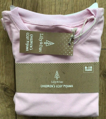 £6.99 • Buy Pyjamas Girls 9 - 10 Years Christmas Pink Cosy Machine Washable Nightwear Bnwt