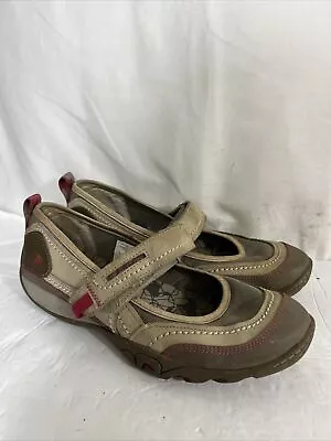 Merrell Mimosa Emme Aluminum Mary Jane Shoes Women 8 Beige Comfort Walking Trail • $29.99