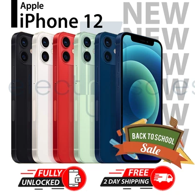 $539.99 • Buy NEW Apple IPhone 12 A2172 (GSM + CDMA) FACTORY UNLOCKED🔓ALL COLORS & CAPACITY