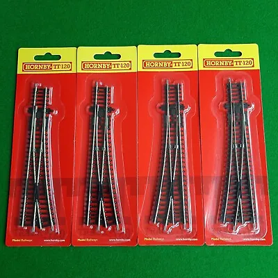 Hornby TT:120 - TT8008 Left Hand Point X 2  &  TT8009 Right Hand Point X 2 • £32