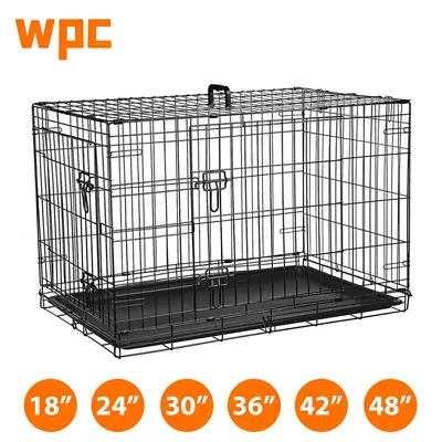 £17.59 • Buy Dog Cage Puppy Training Crate Pet Carrier Small Medium Large XL XXL Metal Cages