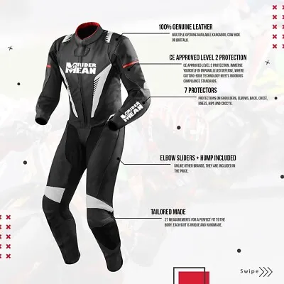 Men's Motorcycle Motorbike Leather Suit Motorcycle Black MotoGP Racing Gear. • $199.90