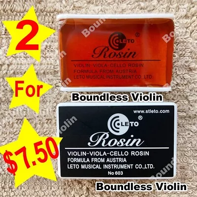 Authentic Leto Rosin From Austria For ViolinViolaCello Bows (2 For $7.50) • $7.50