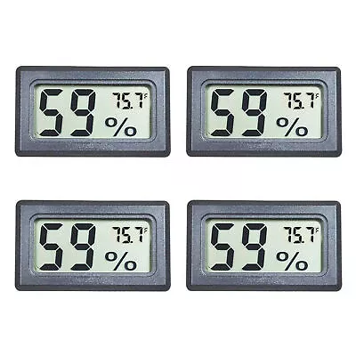 $5.31 • Buy Digital LCD Temperature Humidity Meter Thermometer Fahrenheit Hygrometer Room US