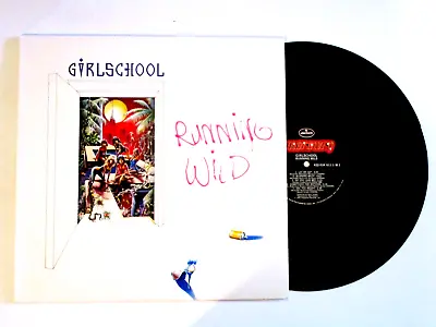 Girlschool Running Wild Lp 1985 Original Masterdisk Vinyl • $27.99