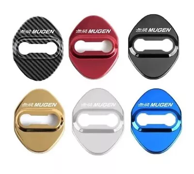 4 Pcs Mugen Logo Car Door Lock Cover Protective Lock Striker Buckle • $26.99