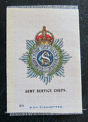£2.95 • Buy BDV Cigarette Silks Card Ww1 Era Army Service Corps Military
