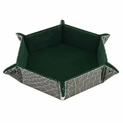 Green Wyrmskin Folding Dice Tray Roller - Poly RPG DnD Dungeons Dragons D20 AD&D • $22.95