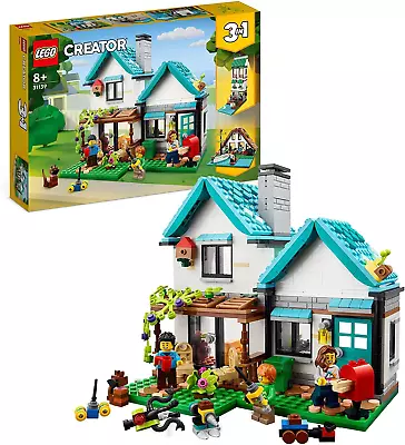 LEGO® Creator Cosy House 31139 Building Toy Set With A Family House Canal Hous • $121.99