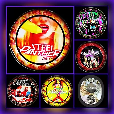 Steel Panther Five Keychains Album Cover Collection And Concert Charms • $22.88