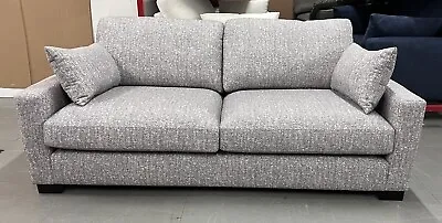 Valle Large 2 Seater Sofa Snug Weave Silver RRP £949 • £399.99