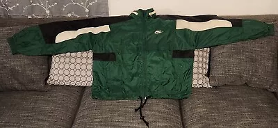 Vintage Nike Windbreaker Jacket With Hoodie Size Large • $29.99