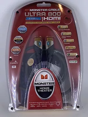 Monster Cable Ultra 800 6.68Gbps For HDMI Home Theater 4ft New In Package  • $16.14