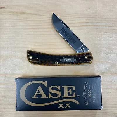 $66.99 • Buy Case Tombstone Engraved Rogers Corn Cob Jig Antique Bone Sod Buster Jr® Knife