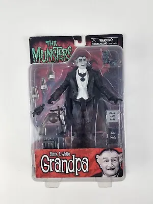 The Munsters GRANDPA Diamond Select Black & White 7  Action Figure 2012 Sealed • $65.59