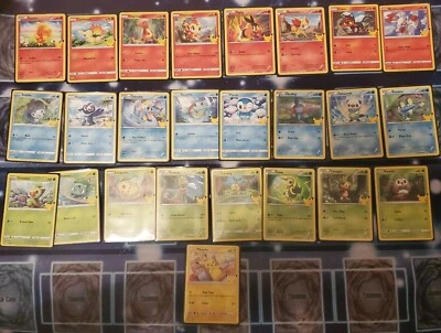 $0.01 • Buy 2021 McDonalds Pokemon 25th Anniversary Cards COMPLETE NON-HOLO SET NEW