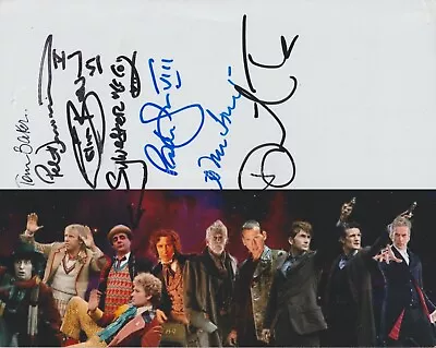 £499.99 • Buy 7 Doctors (Tom Baker, McCoy, Tennant +)  Hand Signed 8x10 Photo Autograph Dr Who