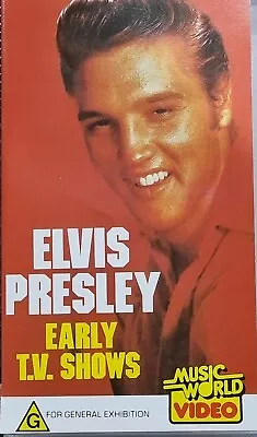 ELVIS PRESLEY : Early T.V. Shows Movie On VHS (PAL 1991) • $15