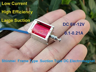 DC 6V Push Pull Suction Type Micro Solenoid Valve Electromagnet Mini DC Solenoid • $2.95