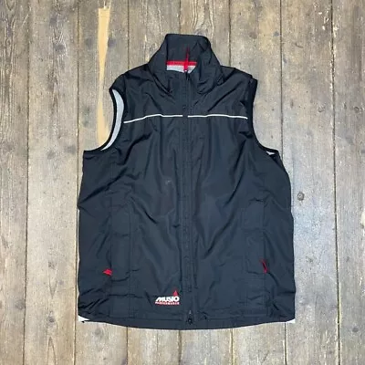 Musto Gilet Mens Full Zip Vintage Outdoor Windbreaker Vest Black Large • £35