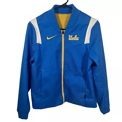 Nike UCLA Woven Full Zip Jacket Size Small Blue Yellow Pockets Mens Womens • $23.18