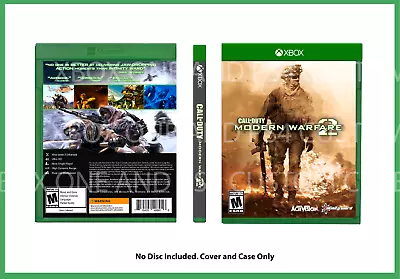 CUSTM CASE NO DISC  Modern Warfare 2 XBOX  Replacement SEE DESCRIPTION  • $13.99