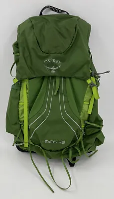 Osprey Exos 48 Green Mens Backpack Ultralight Hiking Bag * *MISSING TOP LID** • $135.49